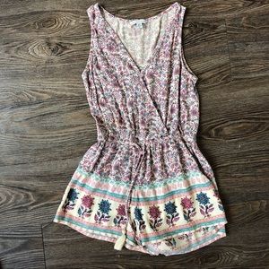 American Eagle Floral Romper